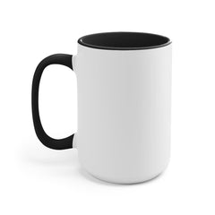 Two-Tone Accent Coffee Mug, 15 oz
