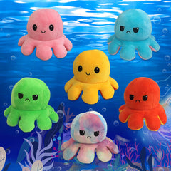 Reversible Mood Octopus Plush