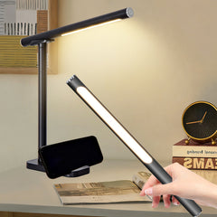 LED Desk Lamp - 360° Adjustable with USB Charging & Touch Control
