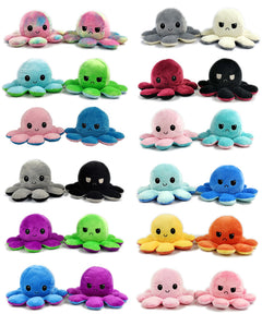 Reversible Mood Octopus Plush