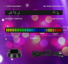 Sound Reactive Music Light Bars, Set of 2
