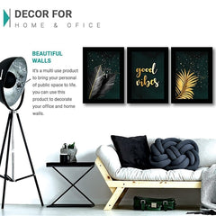Black Leaf Nature Painting