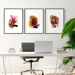 Framed Wall Art, Set of 3