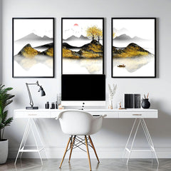 Japanese Wall Art, Set of 3