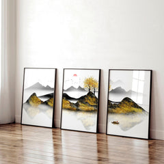 Japanese Wall Art, Set of 3