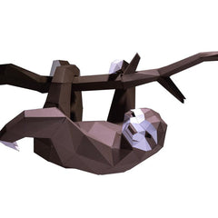 Hanging Sloth Papercraft Kit