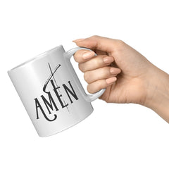 Amen Word Art Mug, 11 oz