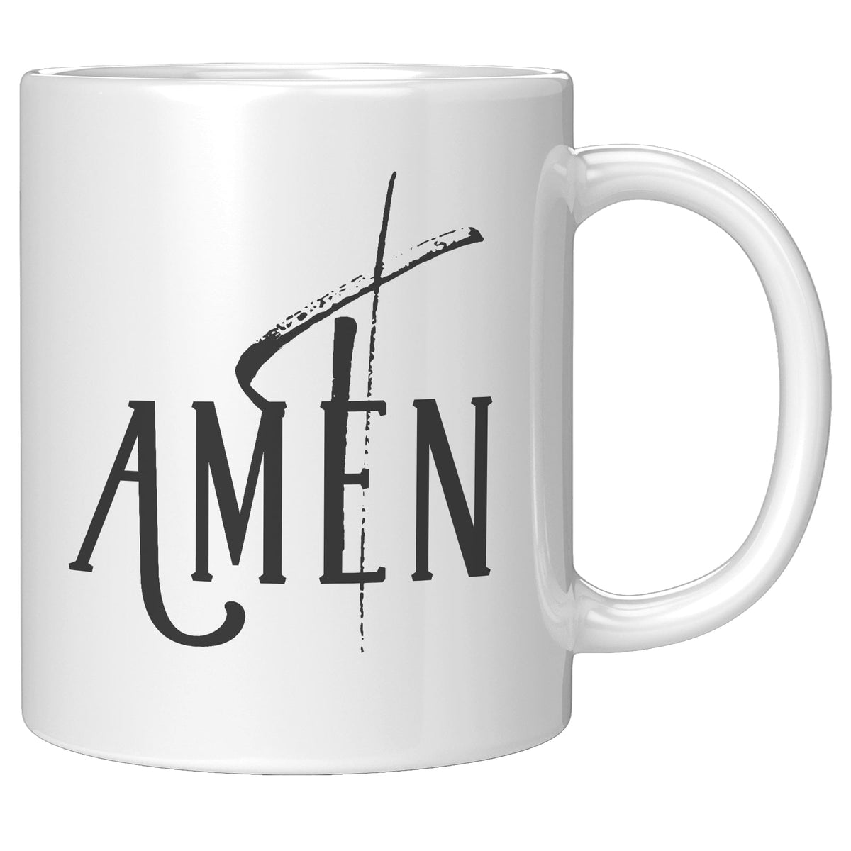 Amen Word Art Mug, 11 oz